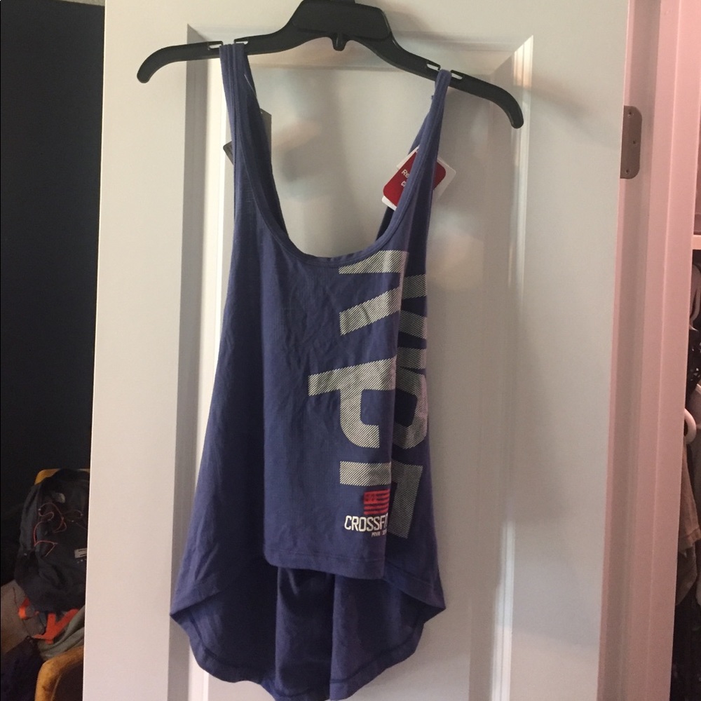 Reebok high low crossback tank